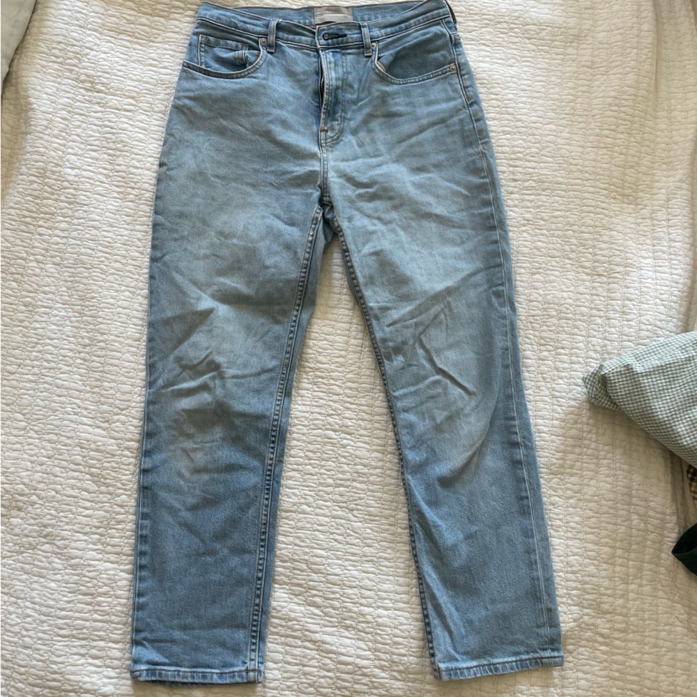 Everlane High-Waist Straight Jeans, ankle crop